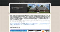 Desktop Screenshot of hopelutheranfloodwood.org